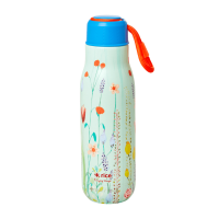 Summer Flower  Print Stainless Steel Water Bottle By Rice DK